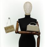 Fashion, accesorii si bijuterii - Femei - Accesorii femei - Genti si rucsacuri femei - Geanta clutch, de dama, din material sintetic, ButicCochet, 21x12x4 cm, Auriu - GND1156 - Infinity.ro