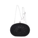 Fashion, accesorii si bijuterii - Femei - Accesorii femei - Genti si rucsacuri femei - Geanta clutch, de dama, din material sintetic, ButicCochet, 20x14x5 cm, Negru - GND1153 - Infinity.ro