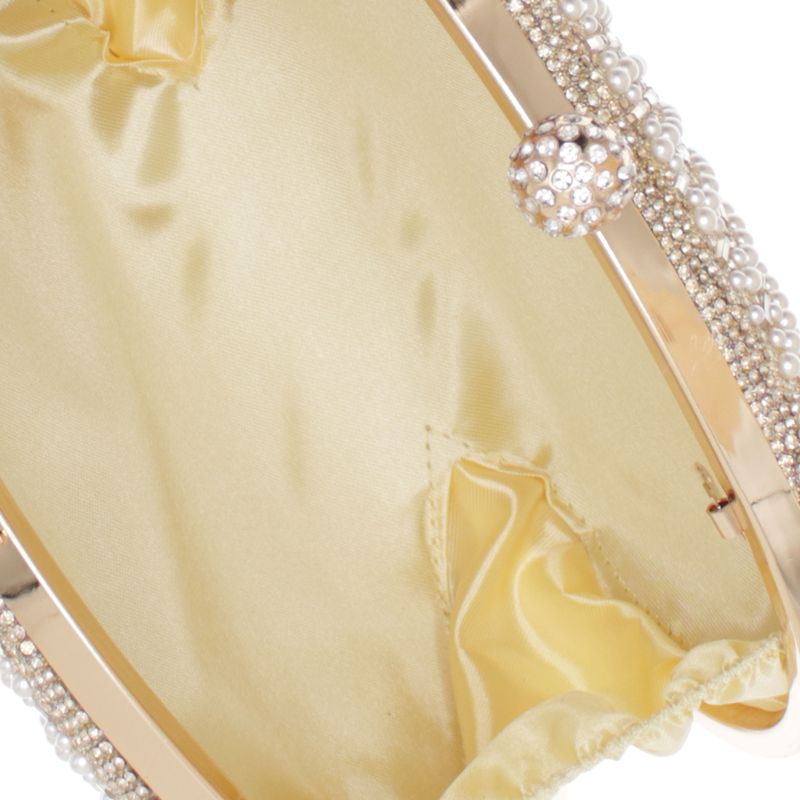 Fashion, accesorii si bijuterii - Femei - Accesorii femei - Genti si rucsacuri femei - Geanta clutch, de dama, din material sintetic, ButicCochet, 20x14x5 cm, Auriu - GND1154 - Infinity.ro