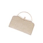 Fashion, accesorii si bijuterii - Femei - Accesorii femei - Genti si rucsacuri femei - Geanta clutch, de dama, din material sintetic, ButicCochet, 21x12x4 cm, Auriu - GND1156 - Infinity.ro