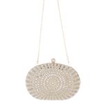 Fashion, accesorii si bijuterii - Femei - Accesorii femei - Genti si rucsacuri femei - Geanta clutch, de dama, din material sintetic, ButicCochet, 20x14x5 cm, Auriu - GND1154 - Infinity.ro
