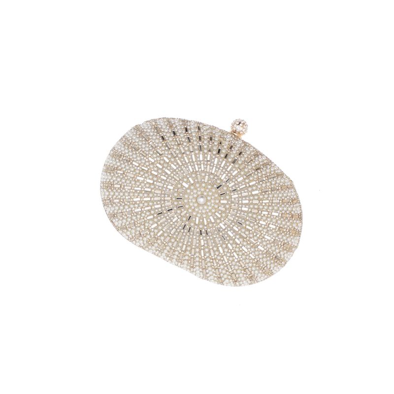 Fashion, accesorii si bijuterii - Femei - Accesorii femei - Genti si rucsacuri femei - Geanta clutch, de dama, din material sintetic, ButicCochet, 20x14x5 cm, Auriu - GND1154 - Infinity.ro
