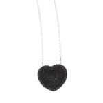 Fashion, accesorii si bijuterii - Femei - Accesorii femei - Genti si rucsacuri femei - Mini gentuta, de dama, din material sintetic, ButicCochet, 8x9x4 cm, inima cu perle, Negru - GND953 - Infinity.ro