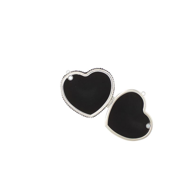 Fashion, accesorii si bijuterii - Femei - Accesorii femei - Genti si rucsacuri femei - Mini gentuta, de dama, din material sintetic, ButicCochet, 8x9x4 cm, inima cu perle, Negru - GND953 - Infinity.ro