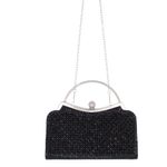 Fashion, accesorii si bijuterii - Femei - Accesorii femei - Genti si rucsacuri femei - Geanta clutch, de dama, din material sintetic, ButicCochet, 21x12x4 cm, Negru - GND1157 - Infinity.ro