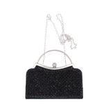 Fashion, accesorii si bijuterii - Femei - Accesorii femei - Genti si rucsacuri femei - Geanta clutch, de dama, din material sintetic, ButicCochet, 21x12x4 cm, Negru - GND1157 - Infinity.ro