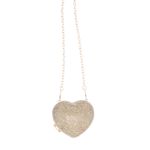 Fashion, accesorii si bijuterii - Femei - Accesorii femei - Genti si rucsacuri femei - Mini gentuta, de dama, din material sintetic, ButicCochet, 8x9x4 cm, inima cu strasuri, Auriu - GND960 - Infinity.ro
