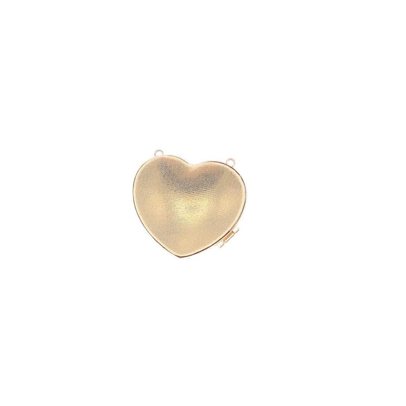 Fashion, accesorii si bijuterii - Femei - Accesorii femei - Genti si rucsacuri femei - Mini gentuta, de dama, din material sintetic, ButicCochet, 8x9x4 cm, inima cu strasuri, Auriu - GND960 - Infinity.ro