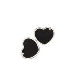 Fashion, accesorii si bijuterii - Femei - Accesorii femei - Genti si rucsacuri femei - Mini gentuta, de dama, din material sintetic, ButicCochet, 8x9x4 cm, inima cu strasuri, Negru - GND959 - Infinity.ro