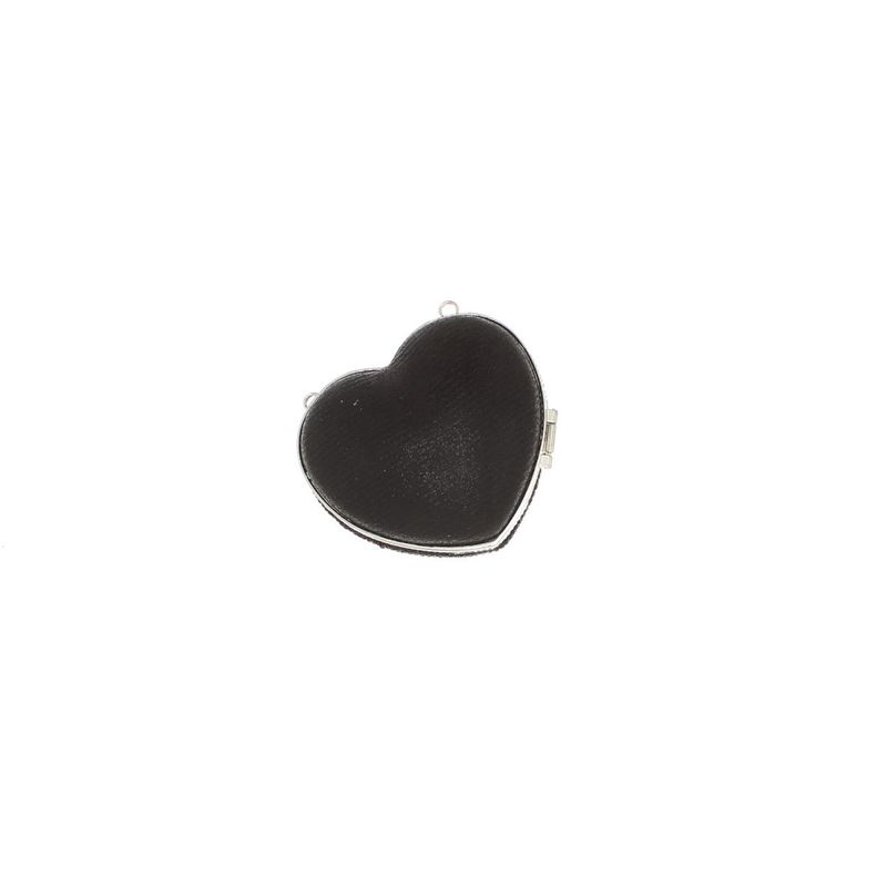 Fashion, accesorii si bijuterii - Femei - Accesorii femei - Genti si rucsacuri femei - Mini gentuta, de dama, din material sintetic, ButicCochet, 8x9x4 cm, inima cu strasuri, Negru - GND959 - Infinity.ro