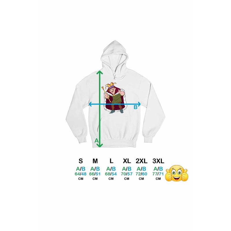 Fashion, accesorii si bijuterii - Femei - Imbracaminte femei - Hanorace femei - Hanorac Femei Cocosatul de la Notre-Dame Quasimodo, alb, marime 2XL - Infinity.ro