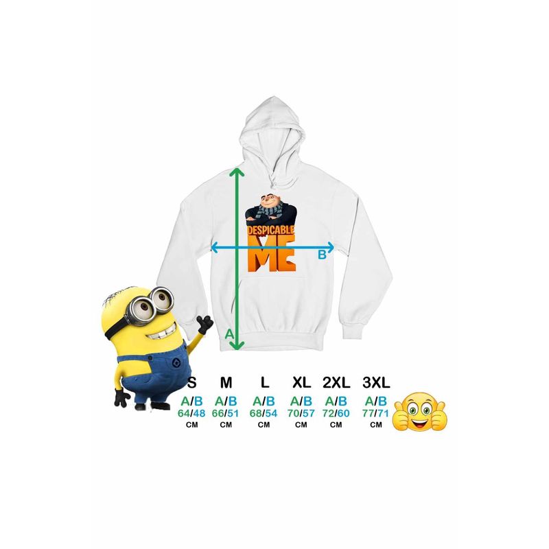 Fashion, accesorii si bijuterii - Femei - Imbracaminte femei - Hanorace femei - Hanorac Femei Despicable Me Gru Minions, alb, marime 2XL - Infinity.ro