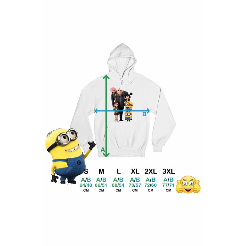 Fashion, accesorii si bijuterii - Femei - Imbracaminte femei - Hanorace femei - Hanorac Femei Despicable Me Family Minions, alb, marime 2XL - Infinity.ro