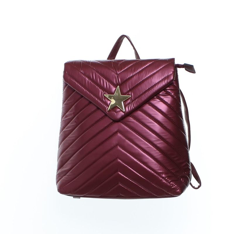 Fashion, accesorii si bijuterii - Femei - Accesorii femei - Genti si rucsacuri femei - Rucsac de dama, din fas, Co&Coo Fashion, 31x30 cm, Visiniu - GND54 - Infinity.ro