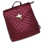 Fashion, accesorii si bijuterii - Femei - Accesorii femei - Genti si rucsacuri femei - Rucsac de dama, din fas, Co&Coo Fashion, 31x30 cm, Visiniu - GND54 - Infinity.ro
