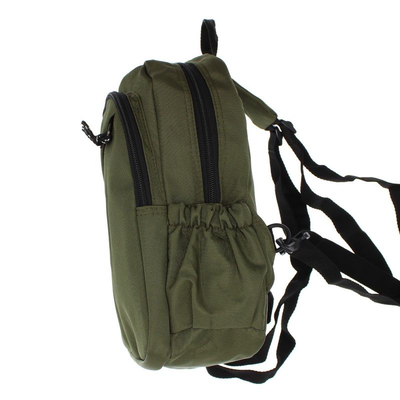 Fashion, accesorii si bijuterii - Femei - Accesorii femei - Genti si rucsacuri femei - Rucsac din material sintetic, unisex, 29x20x12 cm, Buticcochet, 4 compartimente, kaki - RUC261 - Infinity.ro