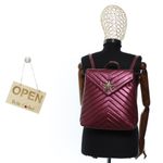 Fashion, accesorii si bijuterii - Femei - Accesorii femei - Genti si rucsacuri femei - Rucsac de dama, din fas, Co&Coo Fashion, 31x30 cm, Visiniu - GND54 - Infinity.ro