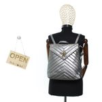 Fashion, accesorii si bijuterii - Femei - Accesorii femei - Genti si rucsacuri femei - Rucsac de dama, din fas, Co&Coo Fashion, 31x30 cm, Gri - GND52 - Infinity.ro