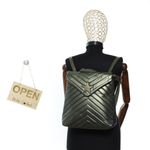 Fashion, accesorii si bijuterii - Femei - Accesorii femei - Genti si rucsacuri femei - Rucsac de dama, din fas, Co&Coo Fashion, 31x30 cm, Verde Kaki - GND55 - Infinity.ro