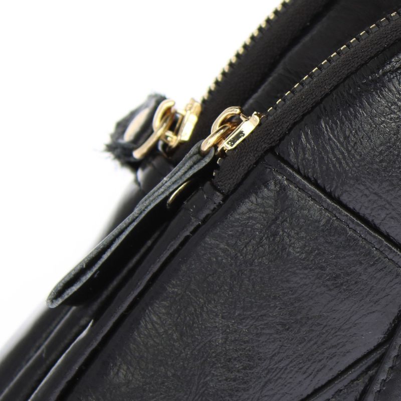 Fashion, accesorii si bijuterii - Femei - Accesorii femei - Genti si rucsacuri femei - Rucsac din piele naturala, ButicCochet, 30x17x7 cm, 4 compartimente, Negru - RUC247 - Infinity.ro