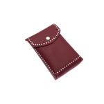 Fashion, accesorii si bijuterii - Femei - Accesorii femei - Genti si rucsacuri femei - Borseta de dama, Buticcochet, din piele ecologica, cu aplicatii metalice, Rosu - BRS295 - Infinity.ro
