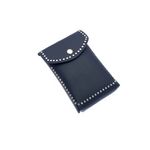 Fashion, accesorii si bijuterii - Femei - Accesorii femei - Genti si rucsacuri femei - Borseta de dama, Buticcochet, din piele ecologica, cu aplicatii metalice, Bleumarin - BRS297 - Infinity.ro
