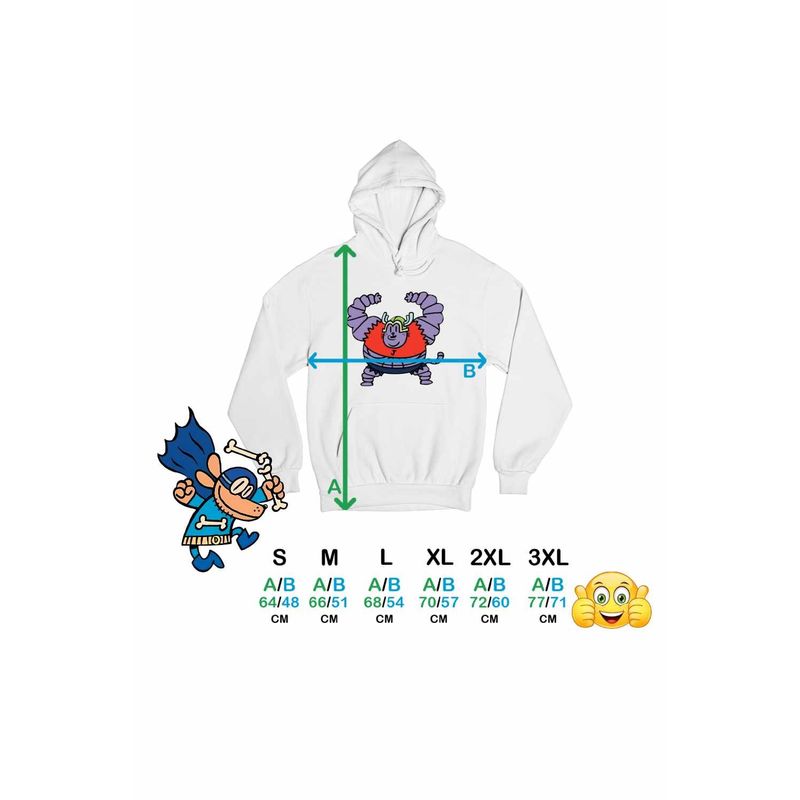 Fashion, accesorii si bijuterii - Femei - Imbracaminte femei - Hanorace femei - Hanorac Femei Dog Man Big Jim Captain Underpants Chilot, alb, marime 2XL - Infinity.ro