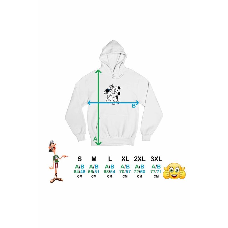 Fashion, accesorii si bijuterii - Femei - Imbracaminte femei - Hanorace femei - Hanorac Femei Dogmatix Desene Animate Catelus Asterix, alb, marime 2XL - Infinity.ro