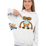 Fashion, accesorii si bijuterii - Femei - Imbracaminte femei - Hanorace femei - Hanorac Femei Dog Man Robot 80-HD ADHD Dogman, alb, marime 2XL - Infinity.ro