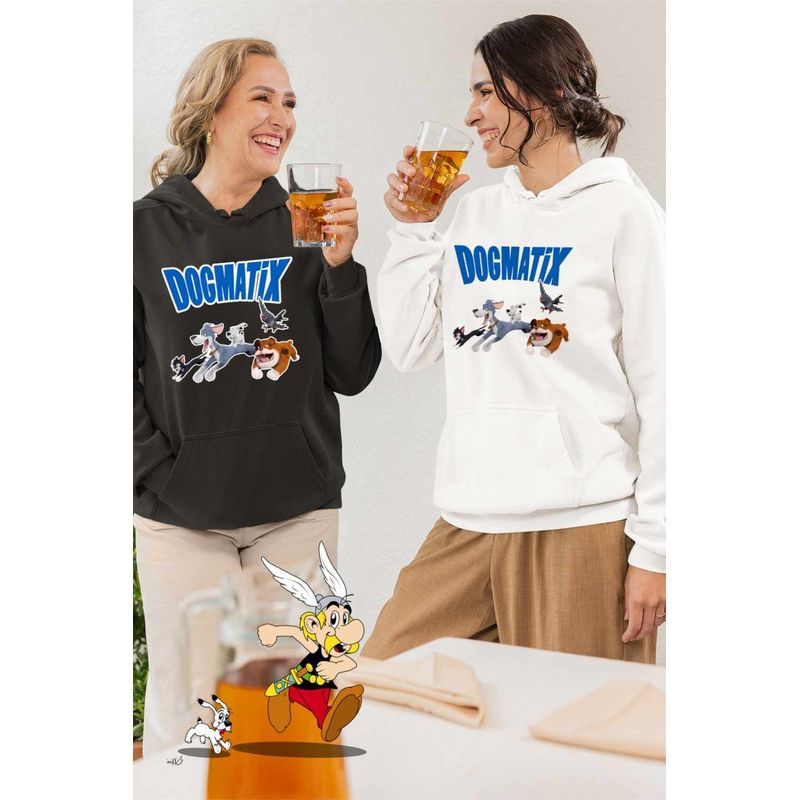 Fashion, accesorii si bijuterii - Femei - Imbracaminte femei - Hanorace femei - Hanorac Femei Dogmatix Dream Team Asterix Obelix, alb, marime 2XL - Infinity.ro