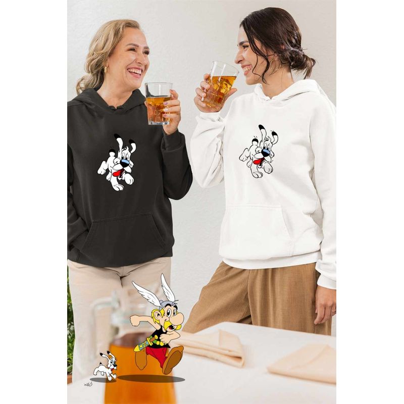 Fashion, accesorii si bijuterii - Femei - Imbracaminte femei - Hanorace femei - Hanorac Femei Dogmatix White Terrier Asterix Obelix, alb, marime 2XL - Infinity.ro