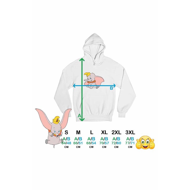 Fashion, accesorii si bijuterii - Femei - Imbracaminte femei - Hanorace femei - Hanorac Femei Dumbo Elefant Circ Zburator Urechi Mari, alb, marime 2XL - Infinity.ro