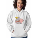 Fashion, accesorii si bijuterii - Femei - Imbracaminte femei - Hanorace femei - Hanorac Femei Dumbo Elefant Circ Zburator Urechi Mari, alb, marime 2XL - Infinity.ro