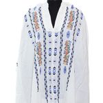 Fashion, accesorii si bijuterii - Femei - Lenjerie si pijamale femei - Imbracaminte de plaja femei - Pareo de plaja, dama, Alex.Max, din bumbac, one size, cu broderie, Multicolor - PAREO202 - Infinity.ro