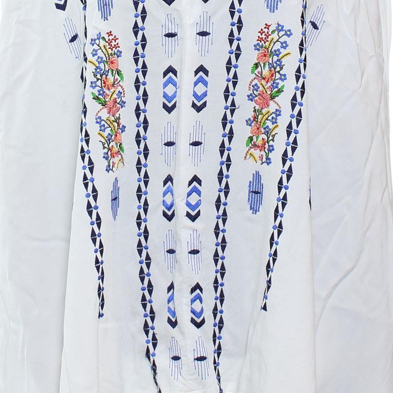 Fashion, accesorii si bijuterii - Femei - Lenjerie si pijamale femei - Imbracaminte de plaja femei - Pareo de plaja, dama, Alex.Max, din bumbac, one size, cu broderie, Multicolor - PAREO202 - Infinity.ro