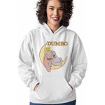 Fashion, accesorii si bijuterii - Femei - Imbracaminte femei - Hanorace femei - Hanorac Femei Dumbo Luna Somn Usor Elefant Circ, alb, marime 2XL - Infinity.ro