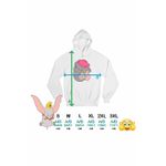 Fashion, accesorii si bijuterii - Femei - Imbracaminte femei - Hanorace femei - Hanorac Femei Dumbo Jumbo Love Elefant Circ, alb, marime 2XL - Infinity.ro