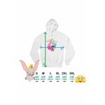 Fashion, accesorii si bijuterii - Femei - Imbracaminte femei - Hanorace femei - Hanorac Femei Dumbo Six Seven Papa Strumf 67 Sase Sapte, alb, marime 2XL - Infinity.ro