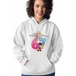 Fashion, accesorii si bijuterii - Femei - Imbracaminte femei - Hanorace femei - Hanorac Femei Dumbo Six Seven Papa Strumf 67 Sase Sapte, alb, marime 2XL - Infinity.ro