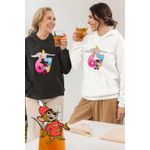 Fashion, accesorii si bijuterii - Femei - Imbracaminte femei - Hanorace femei - Hanorac Femei Dumbo Six Seven Papa Strumf 67 Sase Sapte, alb, marime 2XL - Infinity.ro