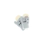 Fashion, accesorii si bijuterii - Copii - Accesorii copii - Manusi copii - Manusi copii, de iarna, din acril si lana, ButicCochet, cu ursulet, fara degete, One size, Gri - MC18 - Infinity.ro