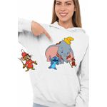 Fashion, accesorii si bijuterii - Femei - Imbracaminte femei - Hanorace femei - Hanorac Femei Dumbo Stitch Timothy Soricel Elefant Circ, alb, marime 2XL - Infinity.ro