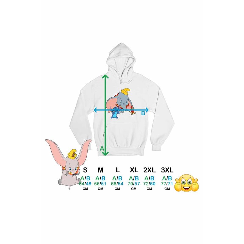 Fashion, accesorii si bijuterii - Femei - Imbracaminte femei - Hanorace femei - Hanorac Femei Dumbo Stitch Timothy Soricel Elefant Circ, alb, marime 2XL - Infinity.ro
