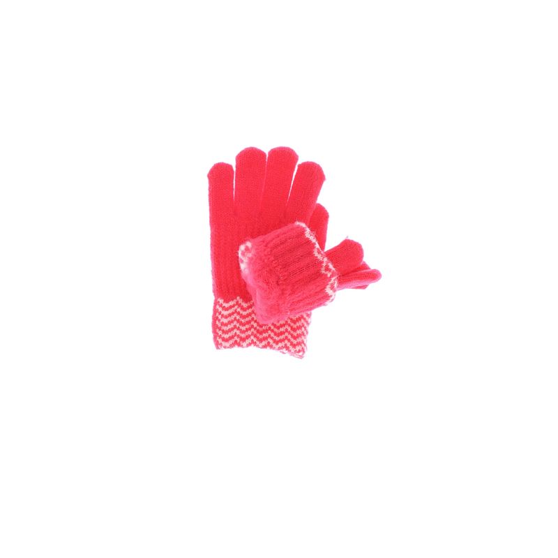 Fashion, accesorii si bijuterii - Copii - Accesorii copii - Manusi copii - Manusi copii, de iarna, din acril si lana, ButicCochet, model floare, cu degete, One size, corai - MC32 - Infinity.ro