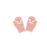 Fashion, accesorii si bijuterii - Copii - Accesorii copii - Manusi copii - Manusi copii, de iarna, din acril si lana, ButicCochet, cu urs, fara degete, One size, Roz - MC24 - Infinity.ro