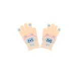 Fashion, accesorii si bijuterii - Copii - Accesorii copii - Manusi copii - Manusi copii, de iarna, din acril si lana, ButicCochet, inimioare, cu degete, One size, Crem - MC65 - Infinity.ro