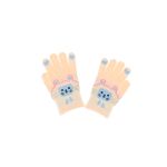 Fashion, accesorii si bijuterii - Copii - Accesorii copii - Manusi copii - Manusi copii, de iarna, din acril si lana, ButicCochet, inimioare, cu degete, One size, Crem - MC65 - Infinity.ro