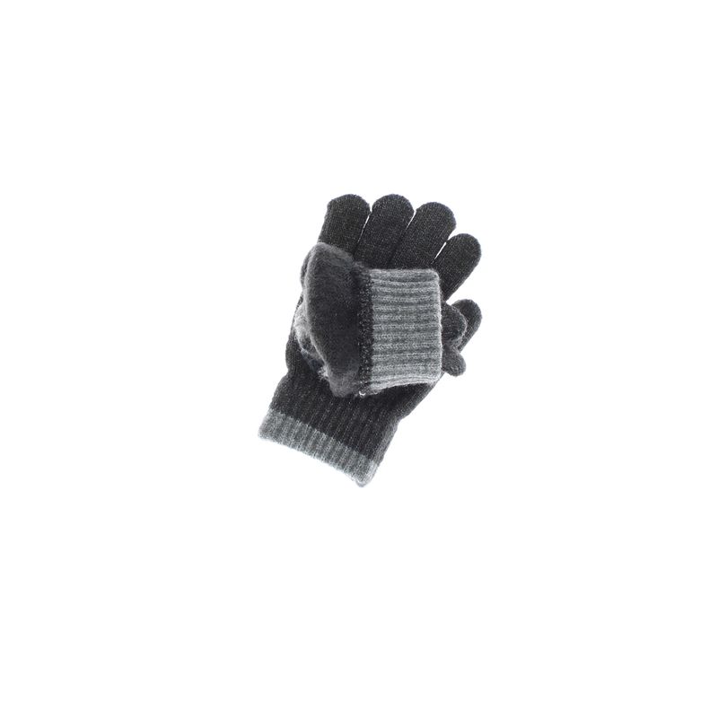 Fashion, accesorii si bijuterii - Copii - Accesorii copii - Manusi copii - Manusi copii, de iarna, din acril si lana, ButicCochet, model minge, cu degete, One size, Gri inchis - MC69 - Infinity.ro