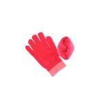 Fashion, accesorii si bijuterii - Copii - Accesorii copii - Manusi copii - Manusi copii, de iarna, din acril si lana, ButicCochet, model happy face, cu degete, One size, Fucsia - MC73 - Infinity.ro