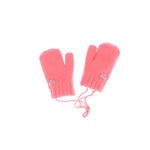 Fashion, accesorii si bijuterii - Copii - Accesorii copii - Manusi copii - Manusi copii, de iarna, din acril si lana, ButicCochet, cu inimioara, fara degete, One size, Corai - MC13 - Infinity.ro